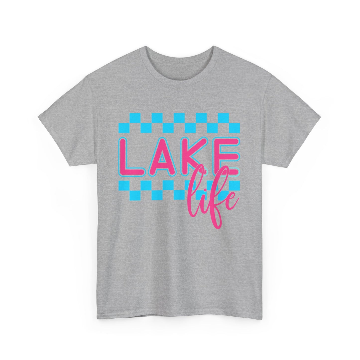 Lake Life Unisex Heavy Cotton Tee, Summer Shirt, Lake Vacation Tee, Gift for Lake Lovers, Casual Daywear, Outdoor Adventure Top