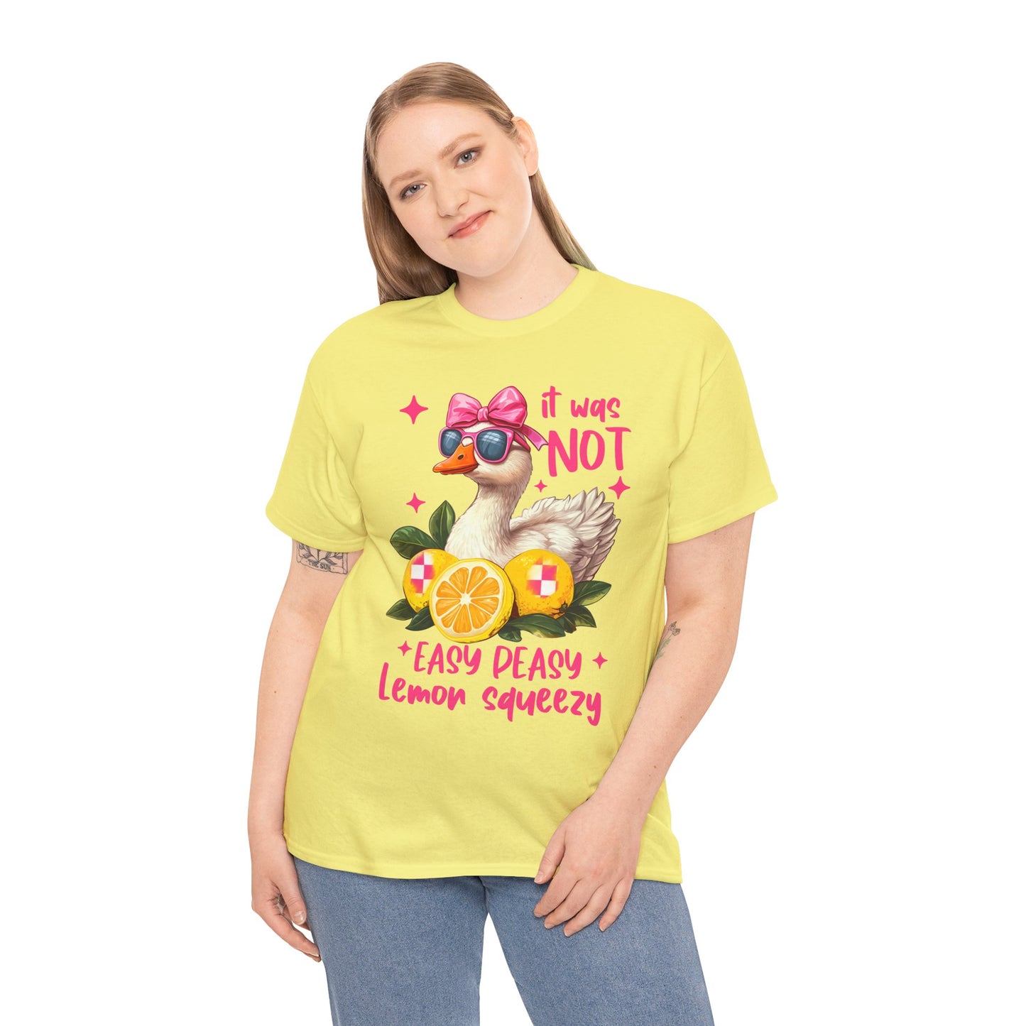 It Was Not Easy Peasy Lemon Squeeze Duck Tee