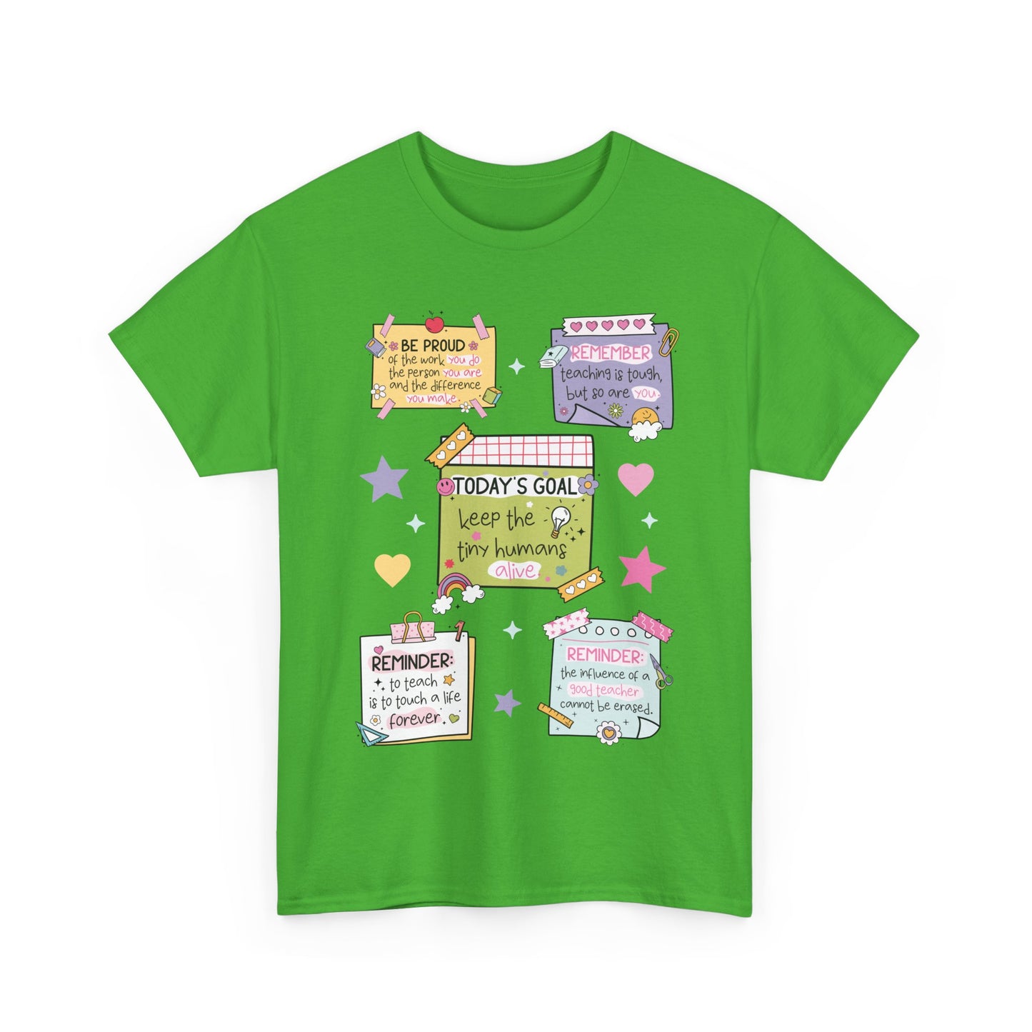 Goal-Setting Unisex Heavy Cotton Tee, Motivational T-Shirt, Inspirational Apparel, Daily Reminder Shirt, Self-Care Gift, Positive Vibes Wear