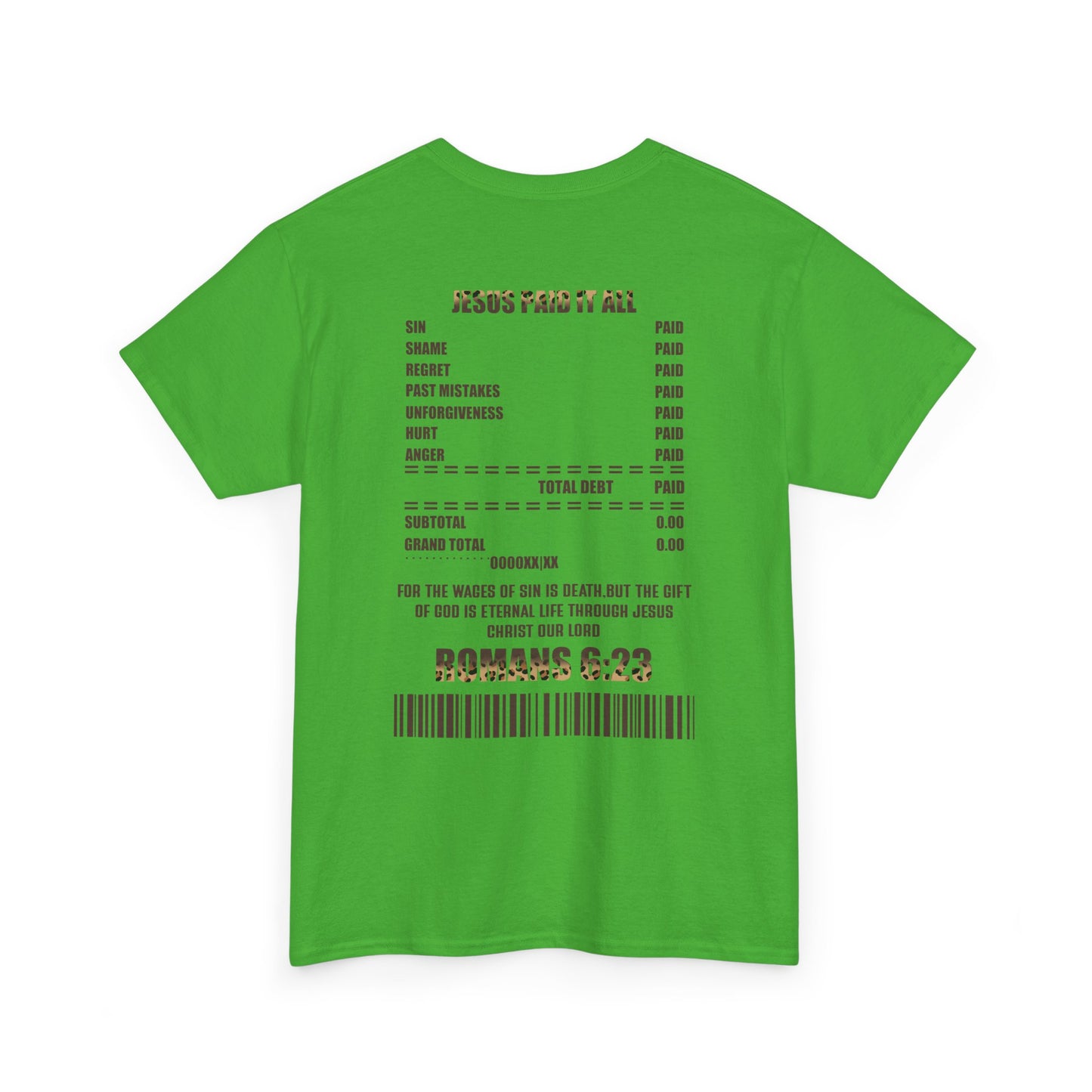 Faith-Inspired Tee: Jesus Paid It All, Christian Apparel